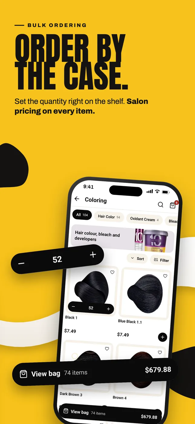 App Store frame: order by the case