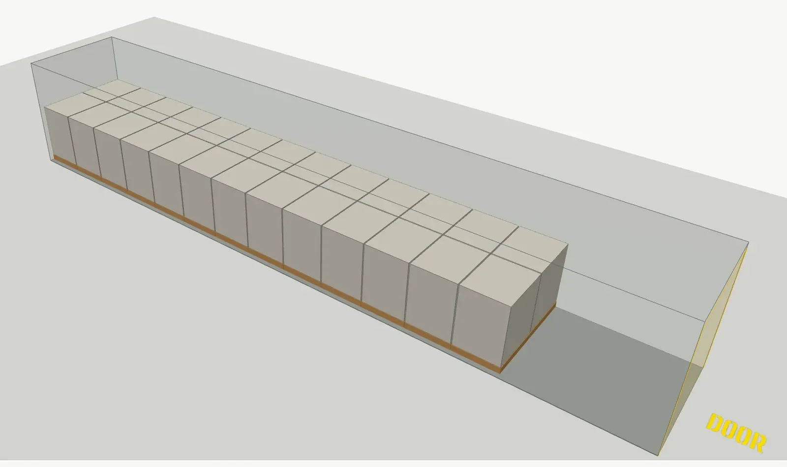 Load plan for a 53-foot trailer in 3D